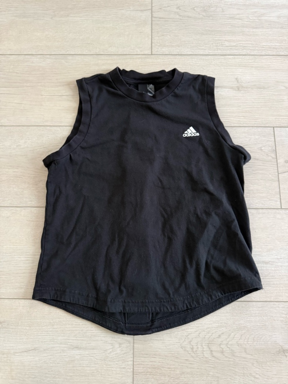 Adidas Black Logo Tank Top- XS